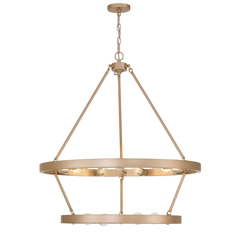 Golden Lighting 1019-96 FRG French Gold Golden Lighting Castile 15-light 2-tier Chandelier (9 Plus 6) In French Gold Image 4