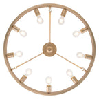 Golden Lighting 1019-9SF FRG French Gold Golden Lighting Castile 9-light Semi-flush Mount In French Gold Image 5