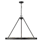 Golden Lighting Castile Golden Lighting Castile 9-light Chandelier In Matte Black
