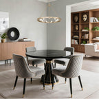 Golden Lighting 1019-9 FRG French Gold Golden Lighting Castile 9-light Chandelier In Matte French Gold Image 3