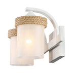 Golden Lighting 1048-BA2 NWT-CS Natural White Wry Lighting Chatham 2-light Vanity In Natural White Image 4