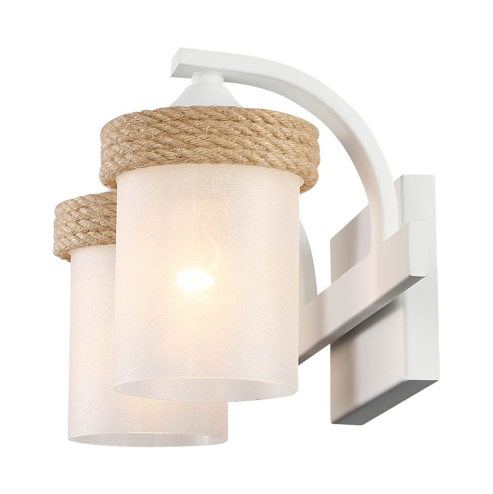 Golden Lighting 1048-BA2 NWT-CS Natural White Wry Lighting Chatham 2-light Vanity In Natural White Image 4