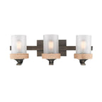Golden Lighting 1048-BA3 GMT-CS Gunmetal Bronze Wry Lighting Chatham 3-light Vanity In Gunmetal Bronze Image 1