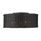 Golden Lighting Erma Golden Lighting Erma 5-light Flush Mount In Matte Black