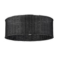 Golden Lighting 1084-5FM BLK-BW Matte Black Golden Lighting Erma 5-light Flush Mount In Matte Black Image 1