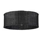 Golden Lighting 1084-5FM BLK-BW Matte Black Golden Lighting Erma 5-light Flush Mount In Matte Black Image 1