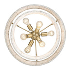 Golden Lighting 1084-6 BCB-WW Brushed Champagne Brass Golden Lighting Erma 6-light Chandelier In Brushed Champagne Brass Image 5
