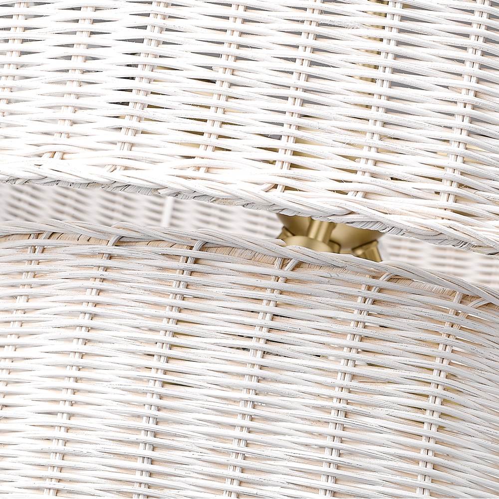 Golden Lighting 1084-6 BCB-WW Brushed Champagne Brass Golden Lighting Erma 6-light Chandelier In Brushed Champagne Brass Image 4