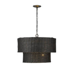 Golden Lighting Erma Golden Lighting Erma 6-light Chandelier In Matte Black