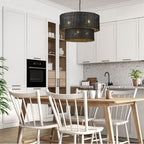 Golden Lighting 1084-6 BLK-BW Matte Black Golden Lighting Erma 6-light Chandelier In Matte Black Image 4