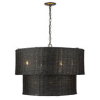 Golden Lighting Erma Golden Lighting Erma 9-light Chandelier In Matte Black