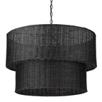 Golden Lighting 1084-9 BLK-BW Matte Black Golden Lighting Erma 9-light Chandelier In Matte Black Image 5