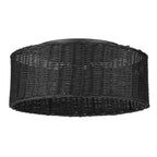 Golden Lighting 1084-FM BLK-BW Matte Black Golden Lighting Erma 3-light Flush Mount In Matte Black Image 5