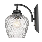Golden Lighting Adeline Golden Lighting Adeline 1-light Wall Sconce In Matte Black