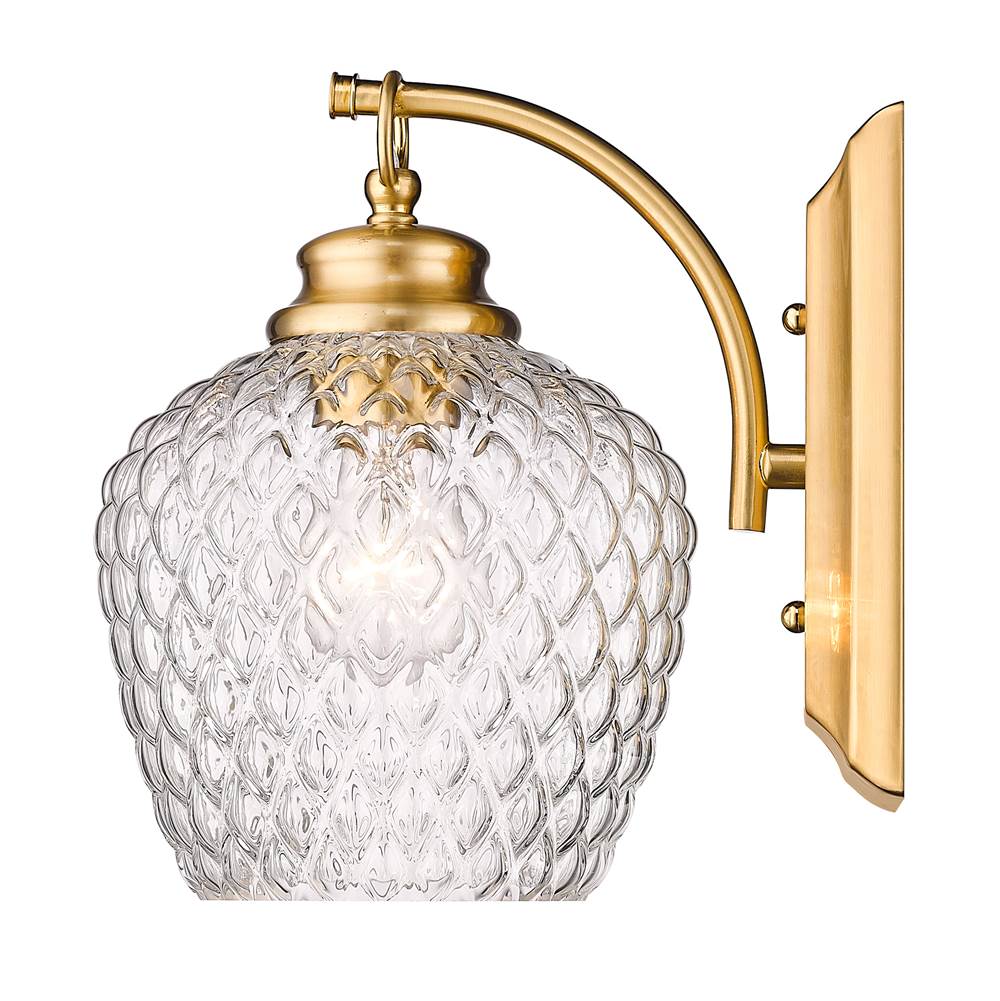 Golden Lighting Adeline Golden Lighting Adeline 1-light Wall Sconce In Matte Black