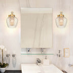 Golden Lighting 1088-1W MBG-CLR Modern Brushed Gold Golden Lighting Adeline 1-light Wall Sconce In Modern Brushed Gold Image 3