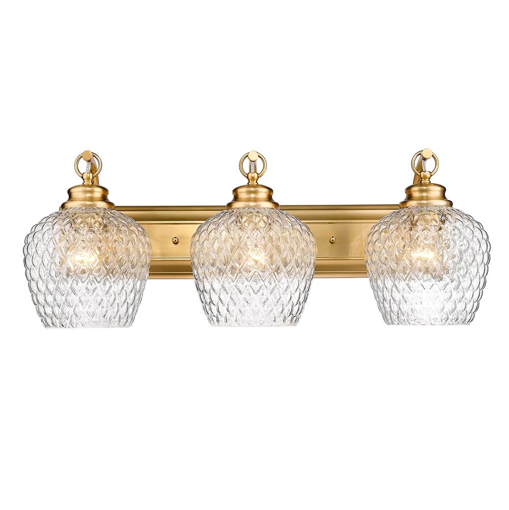 Golden Lighting Adeline Golden Lighting Adeline 3-light Vanity In Matte Black