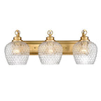 Golden Lighting Adeline Golden Lighting Adeline 3-light Vanity In Matte Black