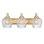 Golden Lighting 1088-BA3 MBG-CLR Modern Brushed Gold Golden Lighting Adeline 3-light Vanity In Modern Brushed Gold Image 4