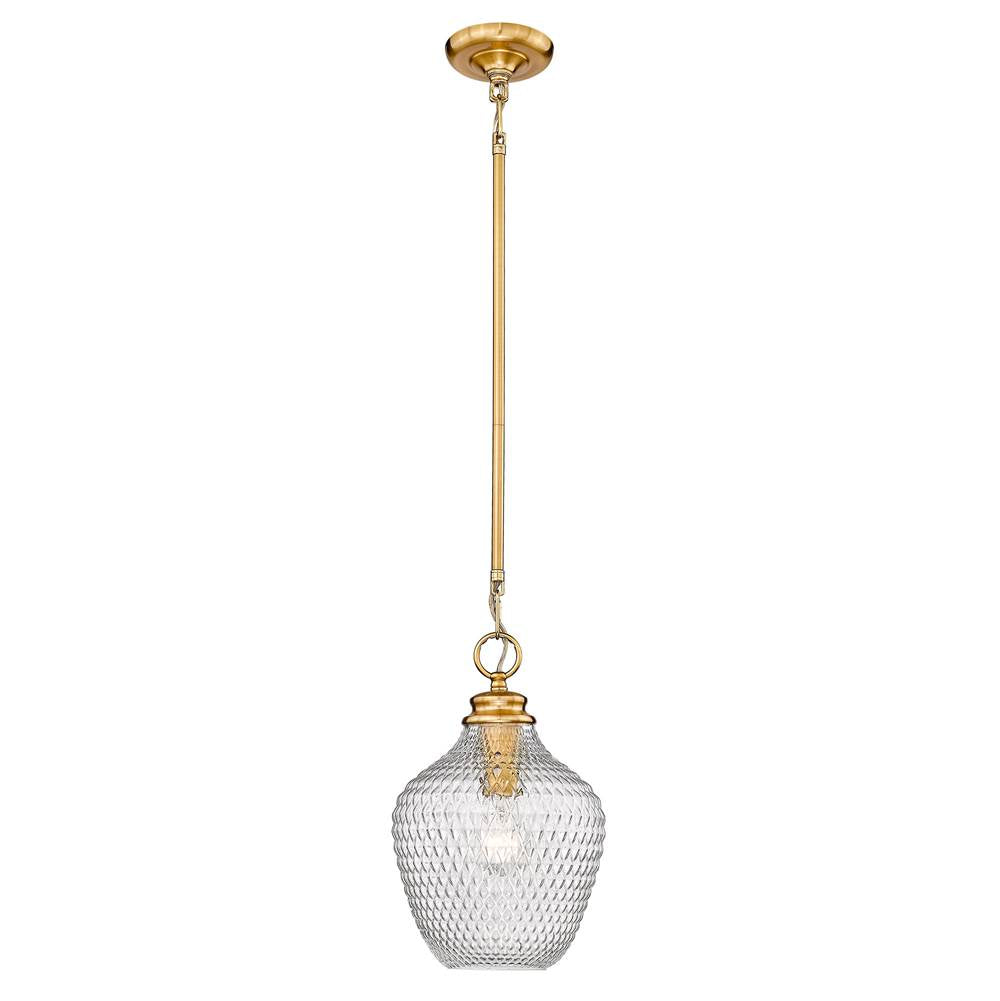 Golden Lighting Adeline Golden Lighting Adeline 1-light Pendant In Matte Black
