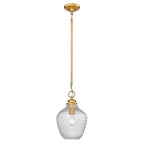 Golden Lighting Adeline Golden Lighting Adeline 1-light Pendant In Matte Black