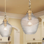 Golden Lighting 1088-M MBG-CLR Modern Brushed Gold Golden Lighting Adeline 1-light Pendant In Modern Brushed Gold Image 3