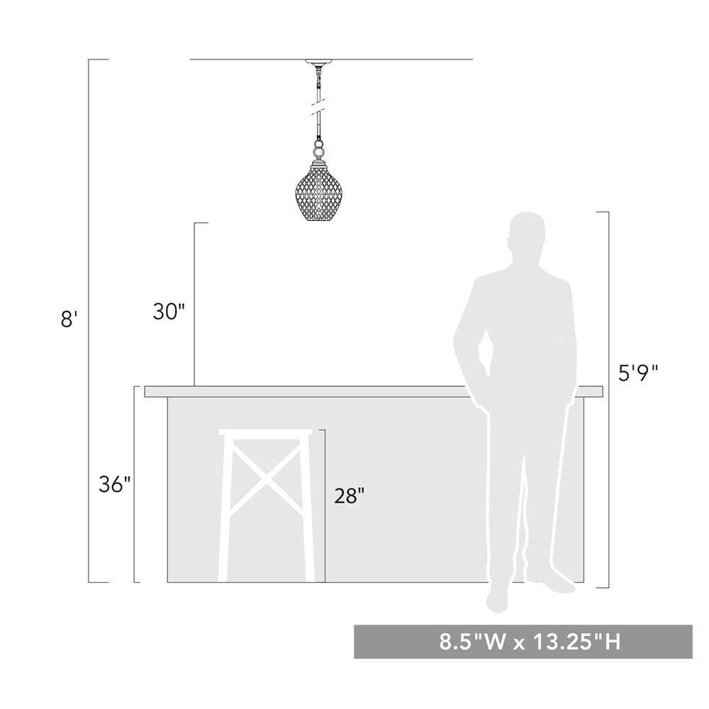 Golden Lighting 1088-M MBG-CLR Modern Brushed Gold Golden Lighting Adeline 1-light Pendant In Modern Brushed Gold Image 2