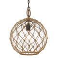 Golden Lighting 1092-M BC-SD Burnished Chestnut Wry Lighting Haddoc 1-light Pendant In Burnished Chestnut Image 1