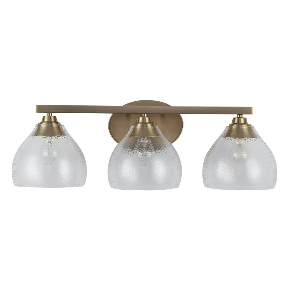 Golden Lighting 1094-BA3 BCB-HCG Brushed Champagne Brass Golden Lighting Ariella 3-light Vanity In Brushed Champagne Brass Image 1
