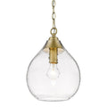 Golden Lighting 1094-S BCB-HCG Brushed Champagne Brass Golden Lighting Ariella 1-light Pendant In Brushed Champagne Brass Image 1