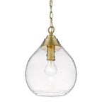 Golden Lighting 1094-S BCB-HCG Brushed Champagne Brass Golden Lighting Ariella 1-light Pendant In Brushed Champagne Brass Image 1