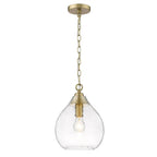 Golden Lighting Ariella Golden Lighting Ariella 1-light Pendant In Brushed Champagne Brass