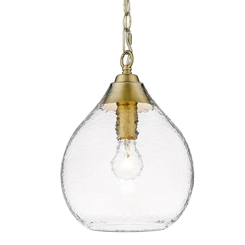 Golden Lighting 1094-S BCB-HCG Brushed Champagne Brass Golden Lighting Ariella 1-light Pendant In Brushed Champagne Brass Image 3