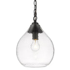 Golden Lighting 1094-S BLK-HCG Matte Black Golden Lighting Ariella 1-light Pendant In Matte Black Image 3