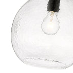 Golden Lighting 1094-S BLK-HCG Matte Black Golden Lighting Ariella 1-light Pendant In Matte Black Image 2