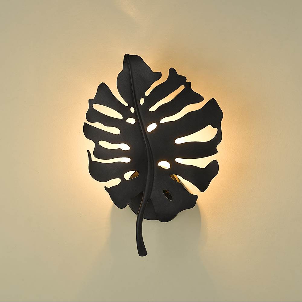 Golden Lighting 1103-1W NB Natural Black Wry Lighting Aruba 1-light Wall Sconce In Natural Black Image 5