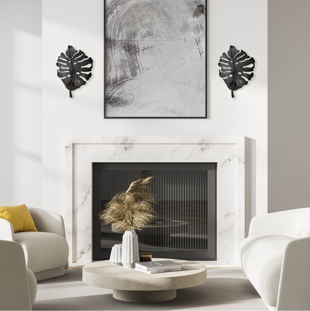 Golden Lighting 1103-1W NB Natural Black Wry Lighting Aruba 1-light Wall Sconce In Natural Black Image 4