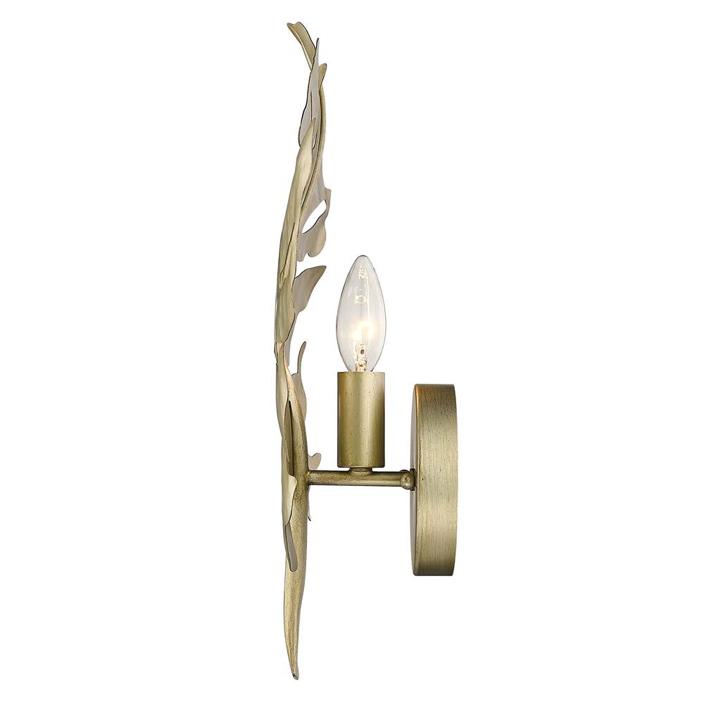 Golden Lighting Aruba Wry Lighting Aruba 1-light Wall Sconce In Natural Black