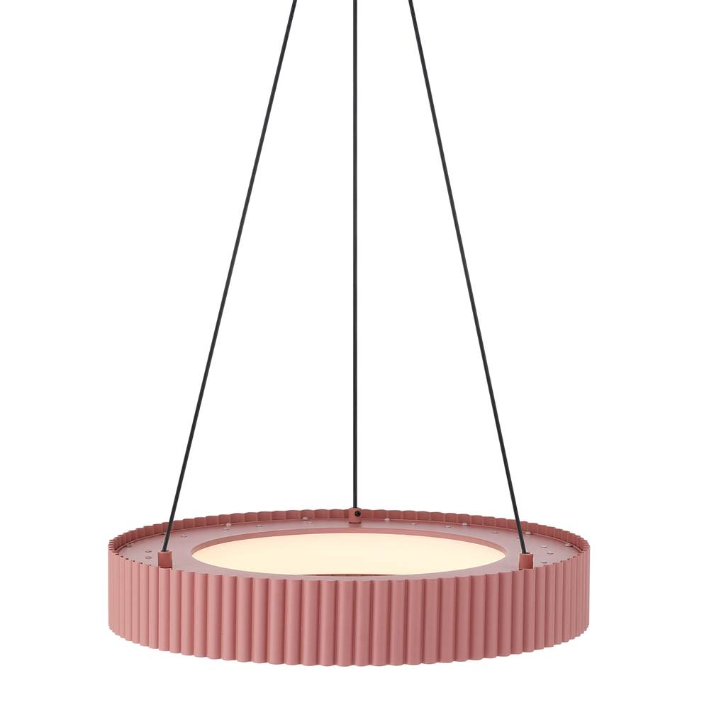 Golden Lighting 1146-20 BL Blush Wry Lighting Sashay Integrated Led 20'' Pendant In Blush Image 5