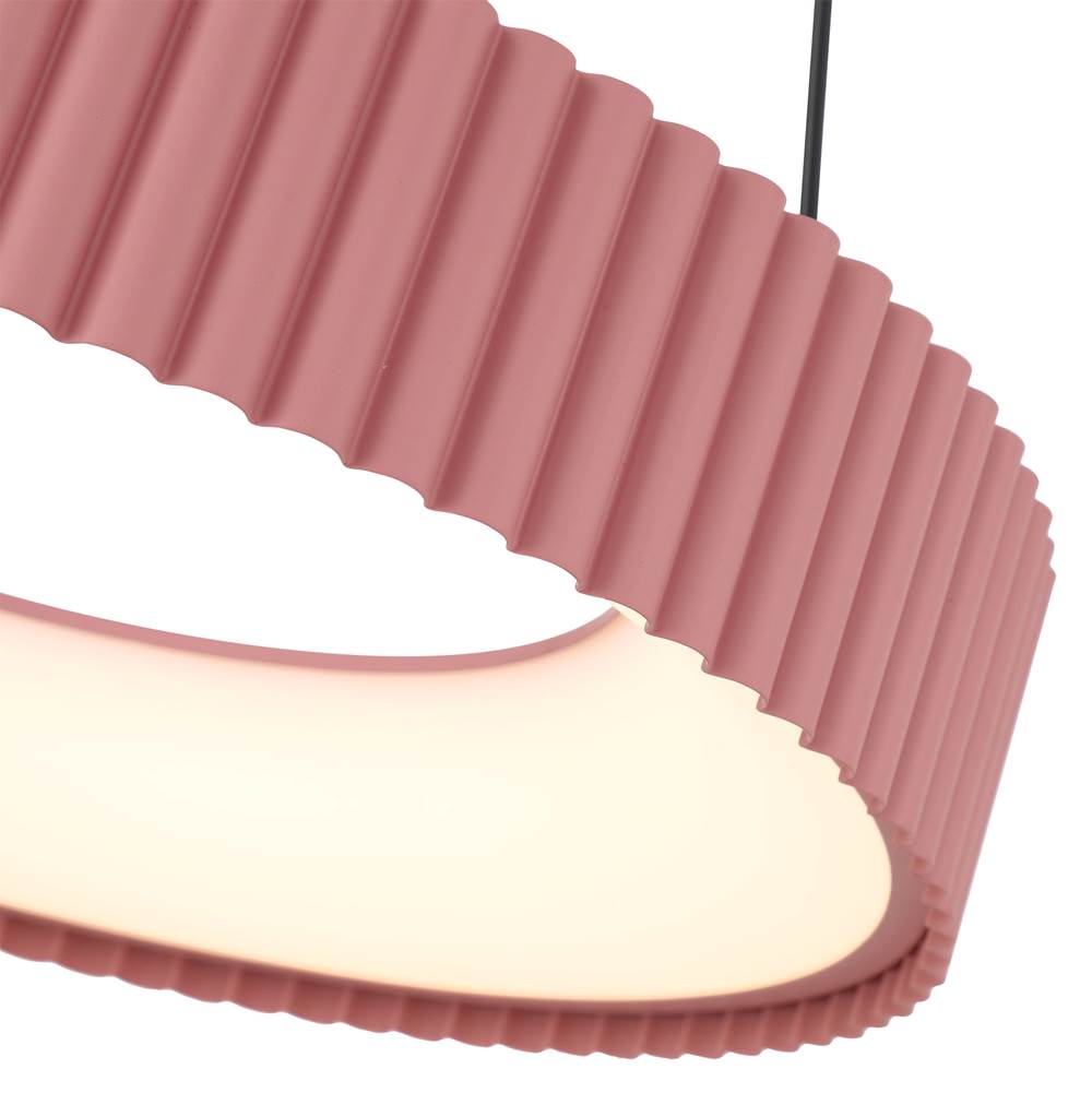 Golden Lighting 1146-20 BL Blush Wry Lighting Sashay Integrated Led 20'' Pendant In Blush Image 4