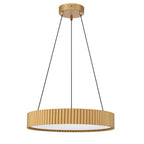 Golden Lighting 1146-20 HY Honey Gold Wry Lighting Sashay Integrated Led 20'' Pendant In Honey Gold Image 5