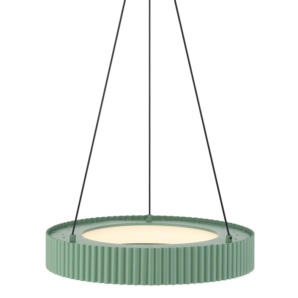 Golden Lighting 1146-20 PI Pistachio Wry Lighting Sashay Integrated Led 20'' Pendant In Pistachio Image 5