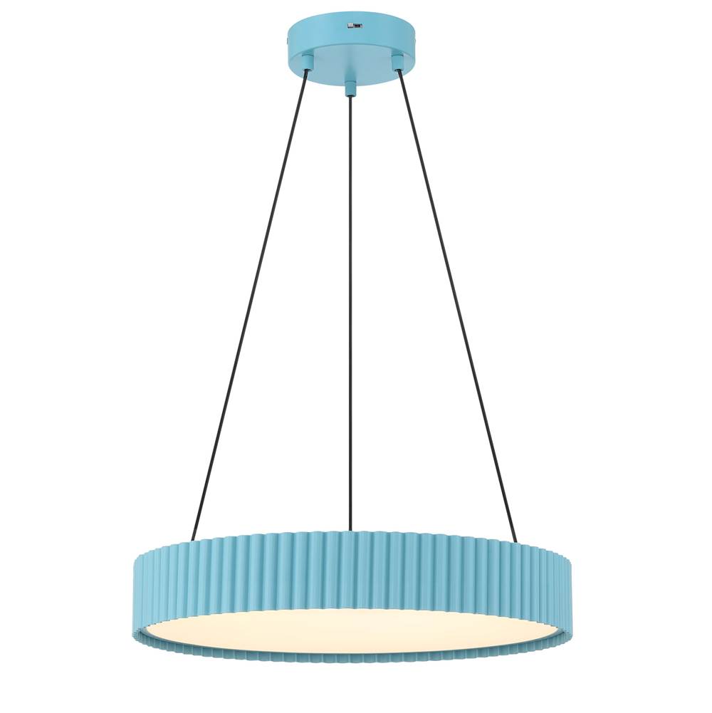 Golden Lighting Sashay Wry Lighting Sashay Integrated Led 20'' Pendant In Blush