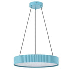 Golden Lighting 1146-20 SB Sky Blue Wry Lighting Sashay Integrated Led 20'' Pendant In Sky Blue Image 5