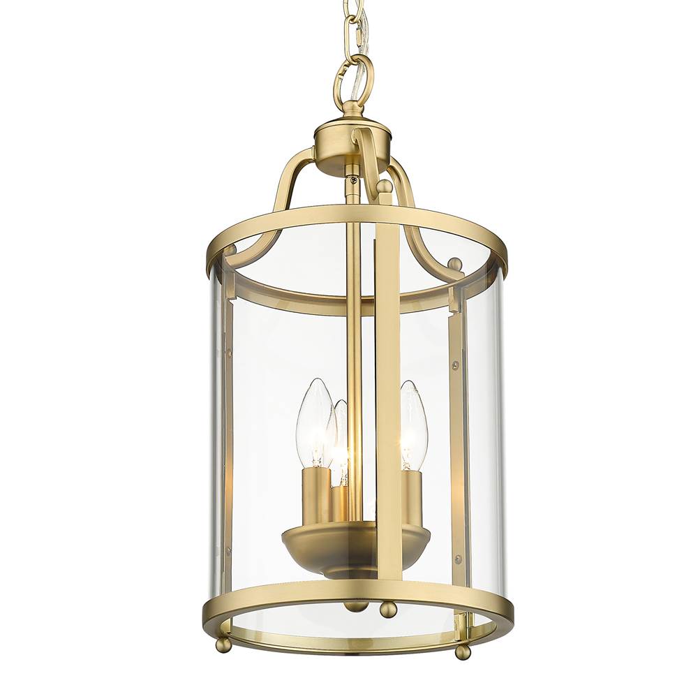 Golden Lighting 1157-3P BCB Brushed Champagne Brass Golden Lighting Payton 3-light Pendant In Brushed Champagne Brass Image 5