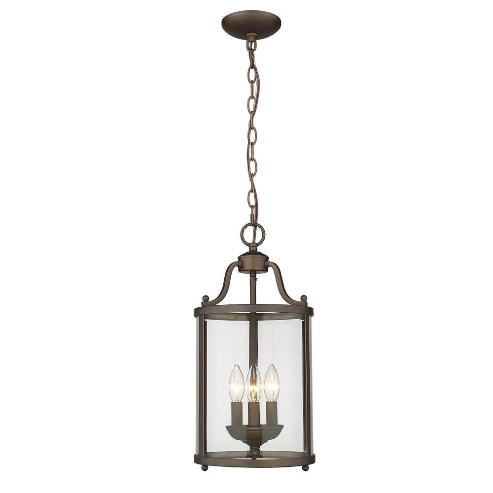 Golden Lighting Payton Golden Lighting Payton 3-light Pendant In Brushed Champagne Brass