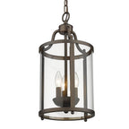 Golden Lighting 1157-3P RBZ Rubbed Bronze Golden Lighting Payton 3-light Pendant In Rubbed Bronze Image 5