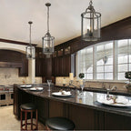 Golden Lighting 1157-3P RBZ Rubbed Bronze Golden Lighting Payton 3-light Pendant In Rubbed Bronze Image 4