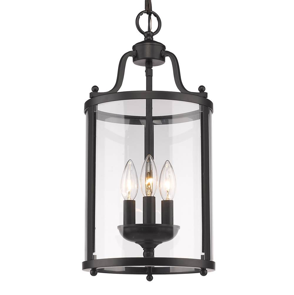 Golden Lighting 1157-3P BLK Matte Black Golden Lighting Payton 3-light Pendant In Matte Black Image 2