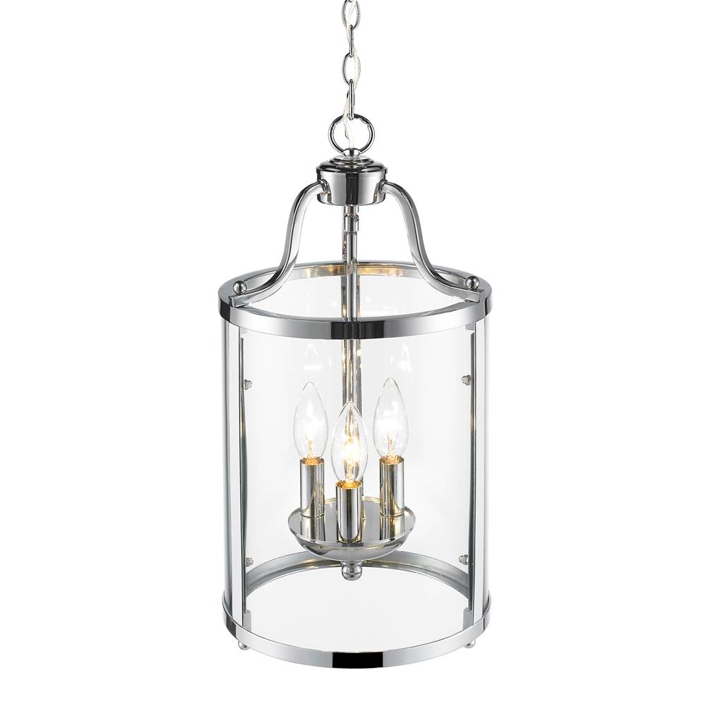 Golden Lighting 1157-3P CH Chrome Golden Lighting Payton 3-light Pendant In Chrome Image 5